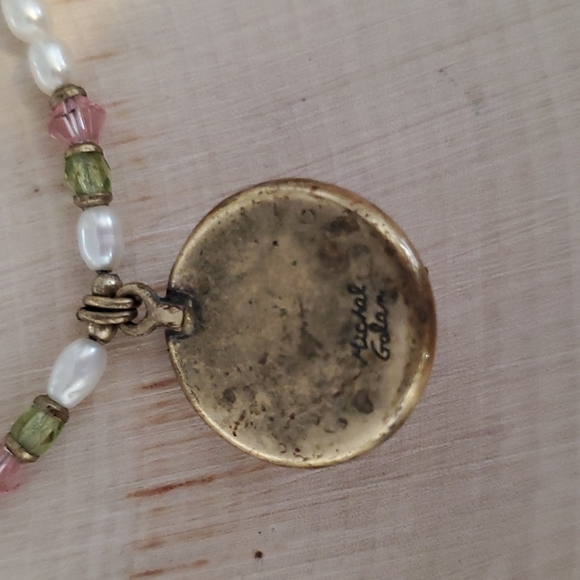 Michael Golan Purple Flower Design Beaded Necklace - Picture 6 of 6